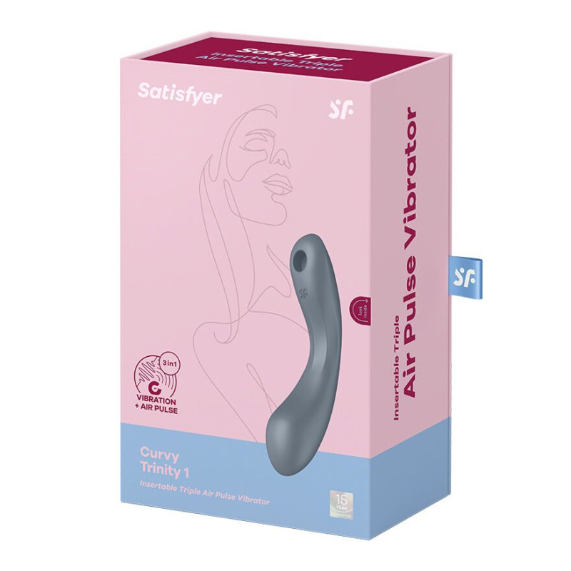Вакуумный стимулятор с вибрацией Satisfyer Curvy Trinity 1