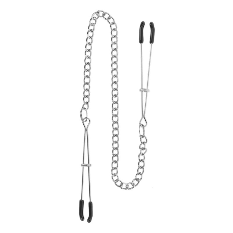 Зажимы на соски с цепочкой Taboom Nipple Play Tweezers With Chain