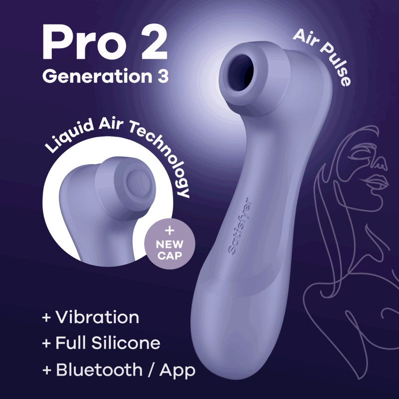 Вакуумний смарт-стимулятор з двома насадками Satisfyer Pro 2 Generation 3
