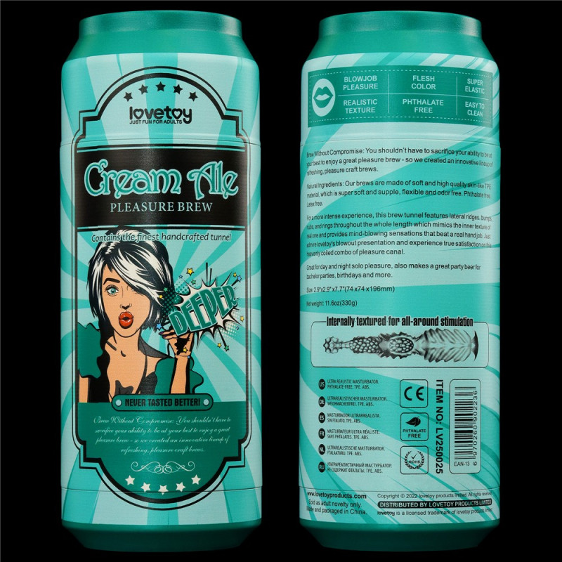Мастурбатор - банка пива Lovetoy Cream Ale