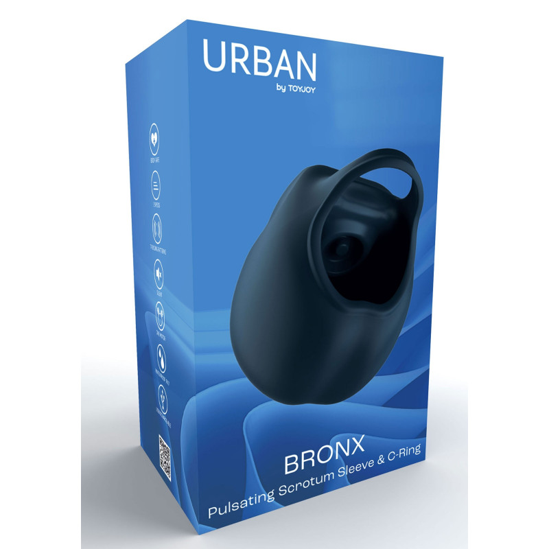 Ерекційне кільце зі стимуляцією мошонки Urban BRONX ToyJoy