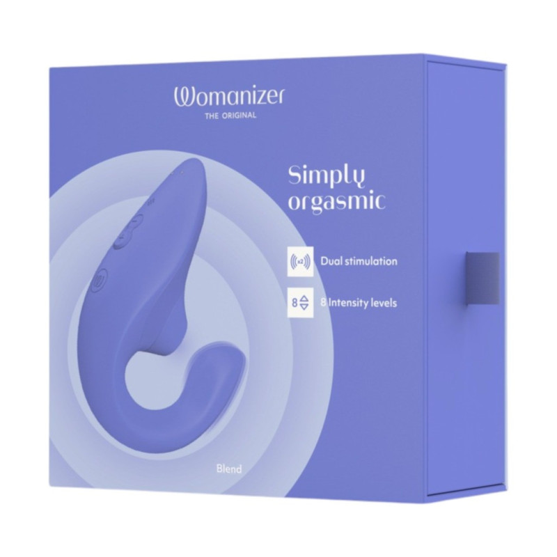 Вакуумный двойной вибратор Womanizer Blend Vibrant Rose