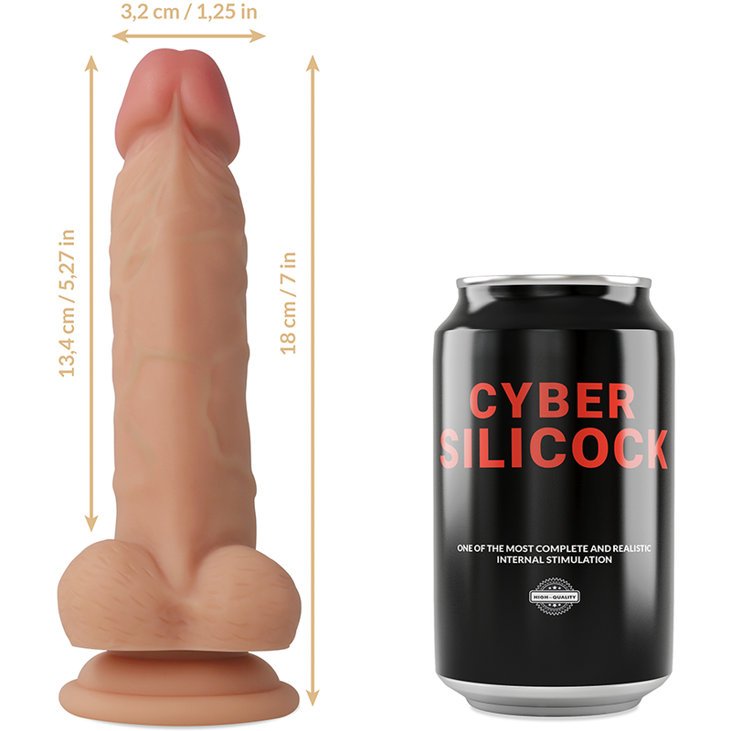 Реалистичный фаллоимитатор Cyber Silicock