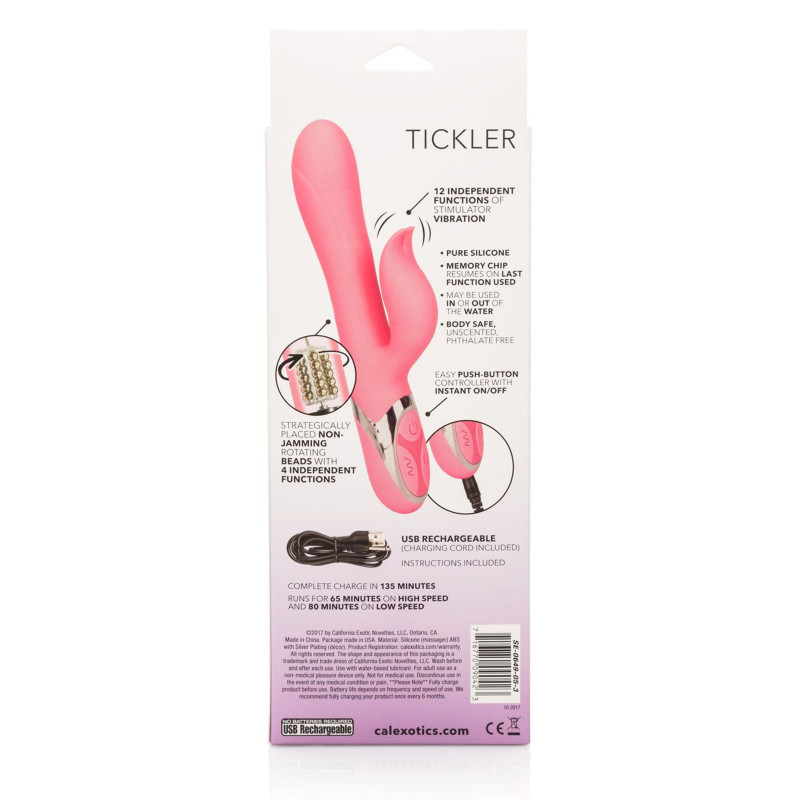 Вибратор кролик с ротацией CalExotics Enchanted Tickler
