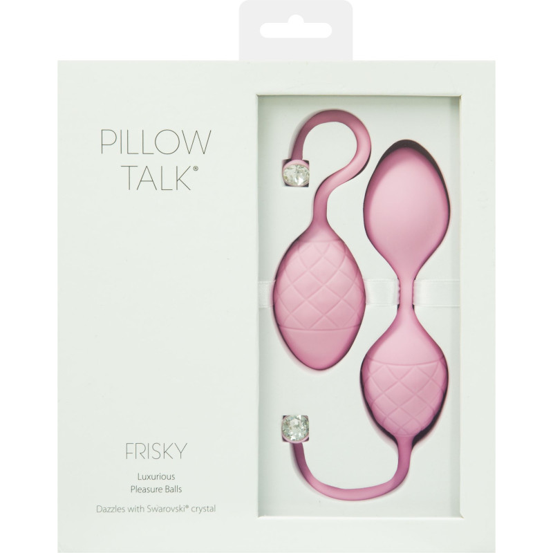 Вагинальные шарики Pillow Talk Frisky с кристаллом Сваровски