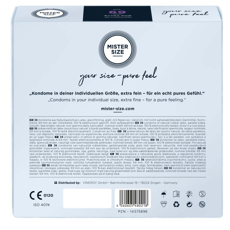 Mister Size pure feel розмір 69