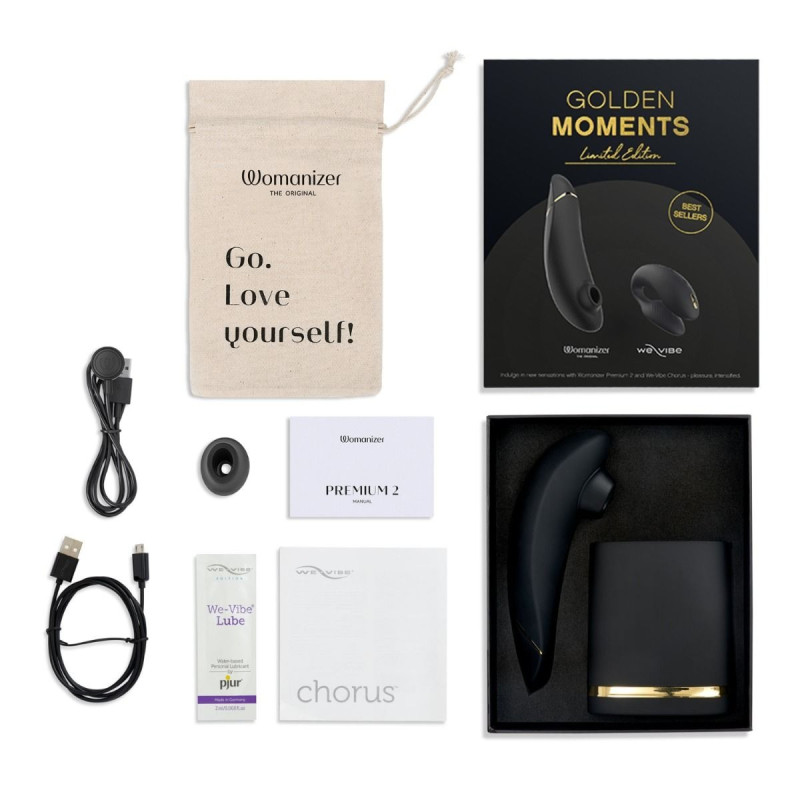 Лімітований набір Golden Moments Collection 2 Womanizer Premium 2 та We-Vibe Chorus
