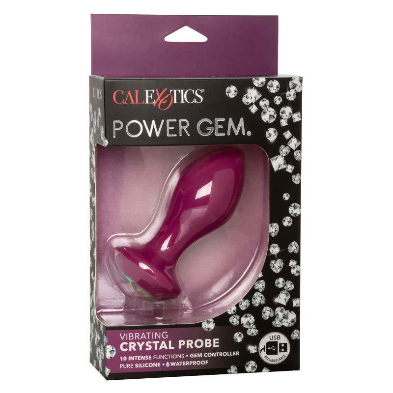 Середня анальна пробка з вібрацією CalExotics Power Gem