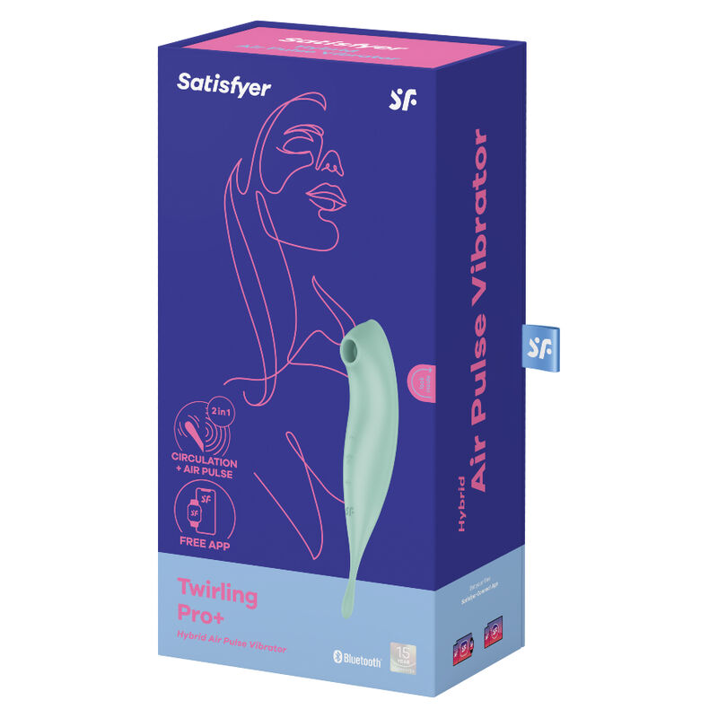 Вакуумный смарт-стимулятор с точечной вибрацией Satisfyer Twirling Pro+