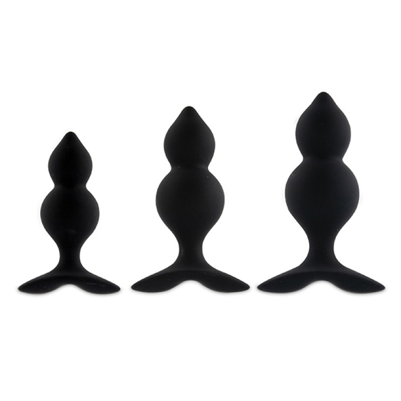 Набір анальних пробок Feelztoys - Bibi Twin Butt Plug Set 3 PCS