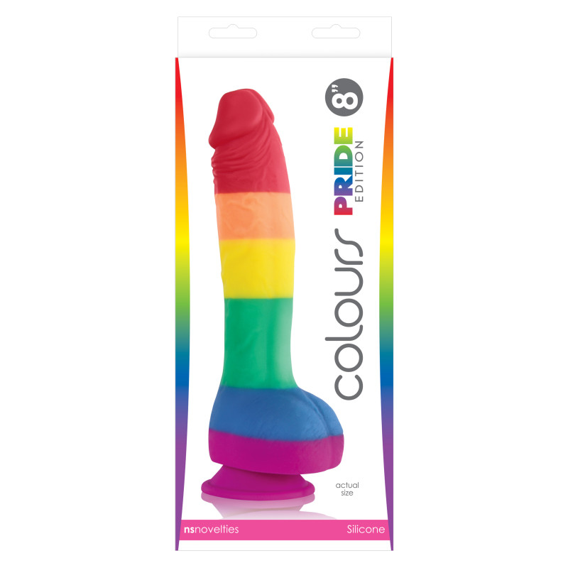 Радужный фаллоимитатор NS Novelties Colours Pride Edition