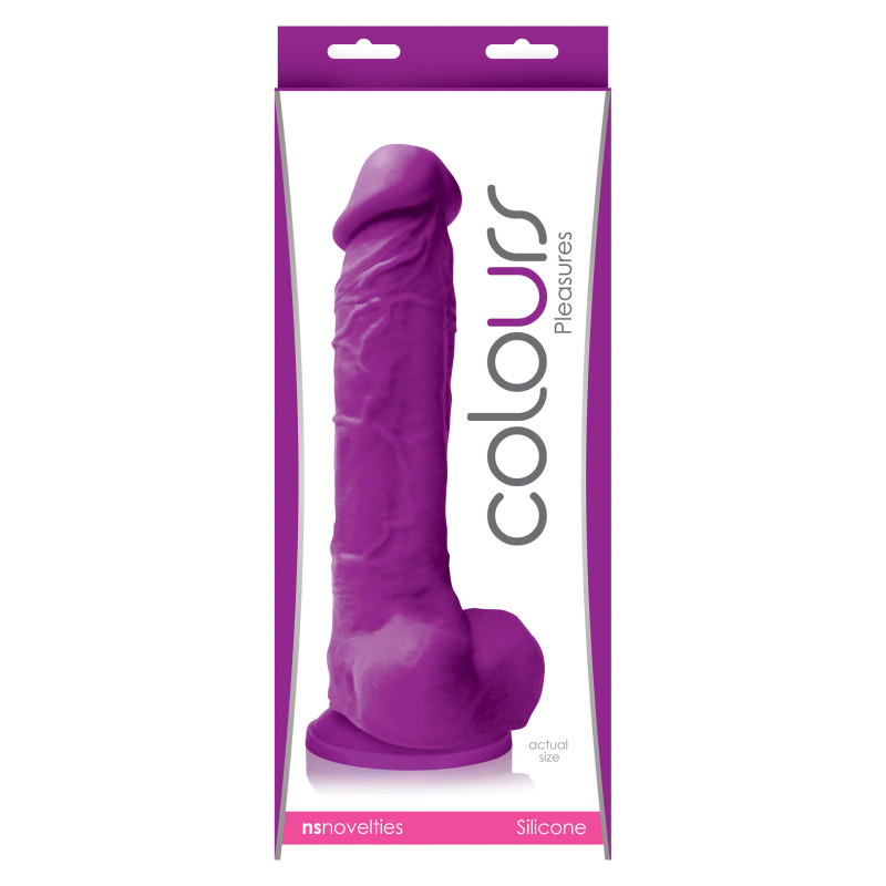 Фаллоимитатор на присоске Colours Pleasures Purple
