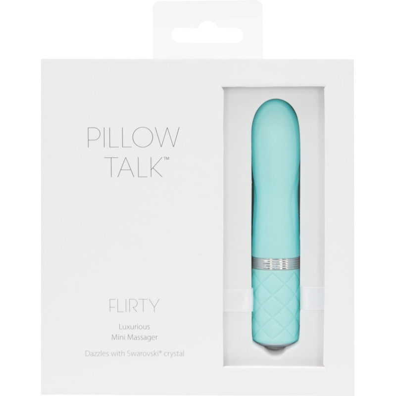 Вибратор PILLOW TALK - Flirty Pink с кристаллом Сваровски