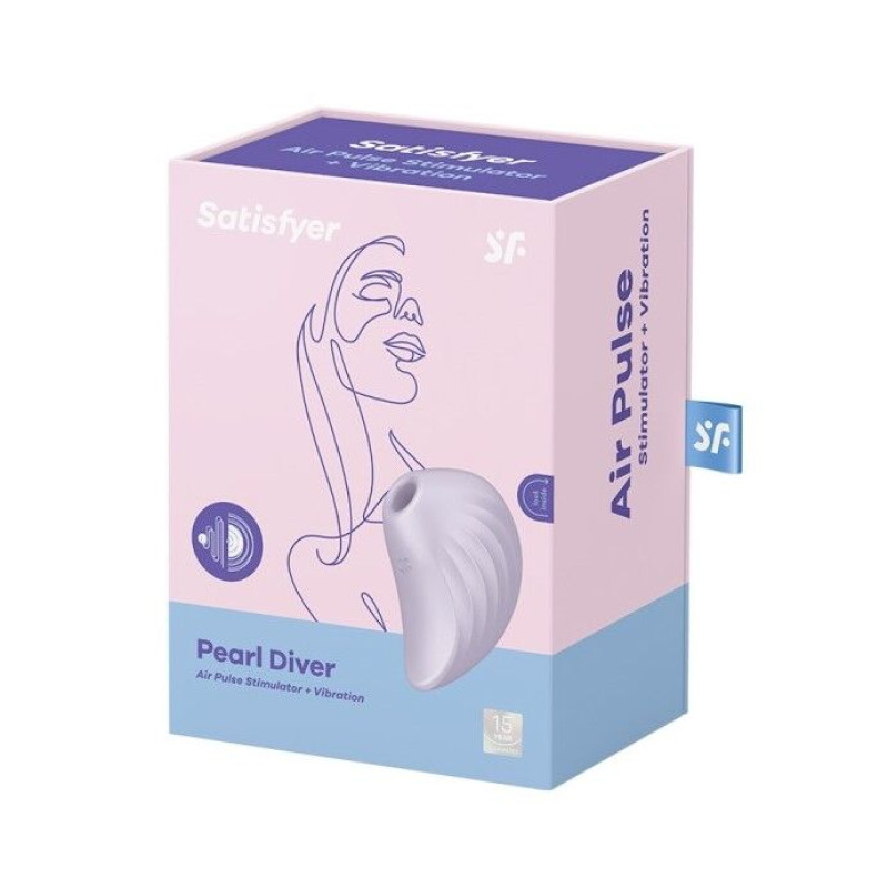 Вакуумний стимулятор з вібрацією Satisfyer Pearl Diver