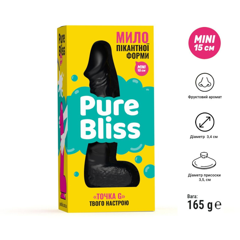 Крафтове мило-член із присоскою Pure Bliss MINI Крафтове мило-член із присоскою Pure Bliss MINI