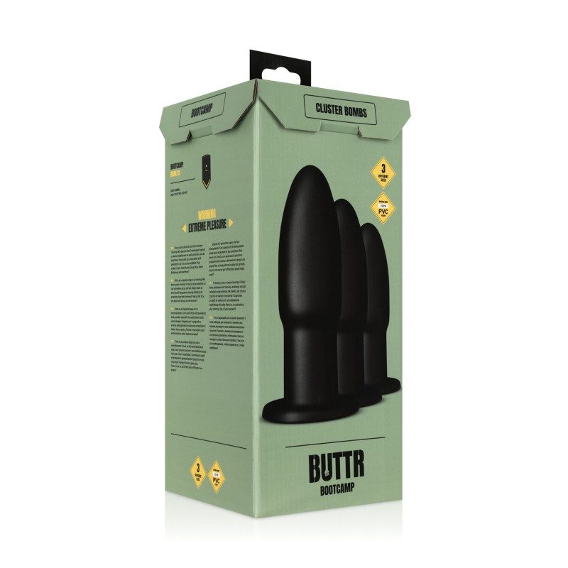 Набір анальних пробок для фістингу BUTTR Cluster Bombs Anal Training Set Набір анальних пробок для фістингу BUTTR Cluster Bombs Anal Training Set