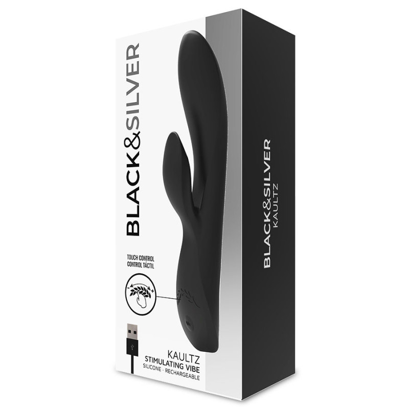 Вибратор кролик Black & Silver Kaultz