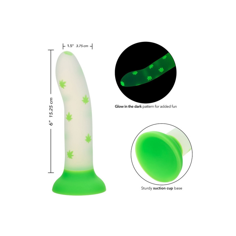 Светящийся фаллоимитатор Stick Leaf CalExotics