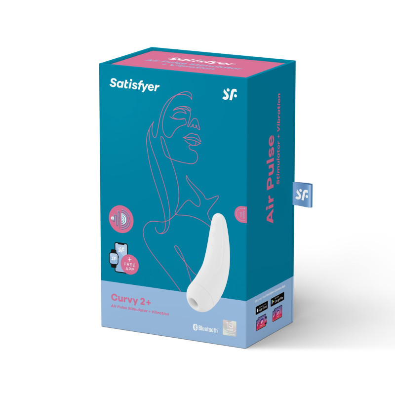 Вакуумний смарт-стимулятор з вібрацією Satisfyer Curvy 2+