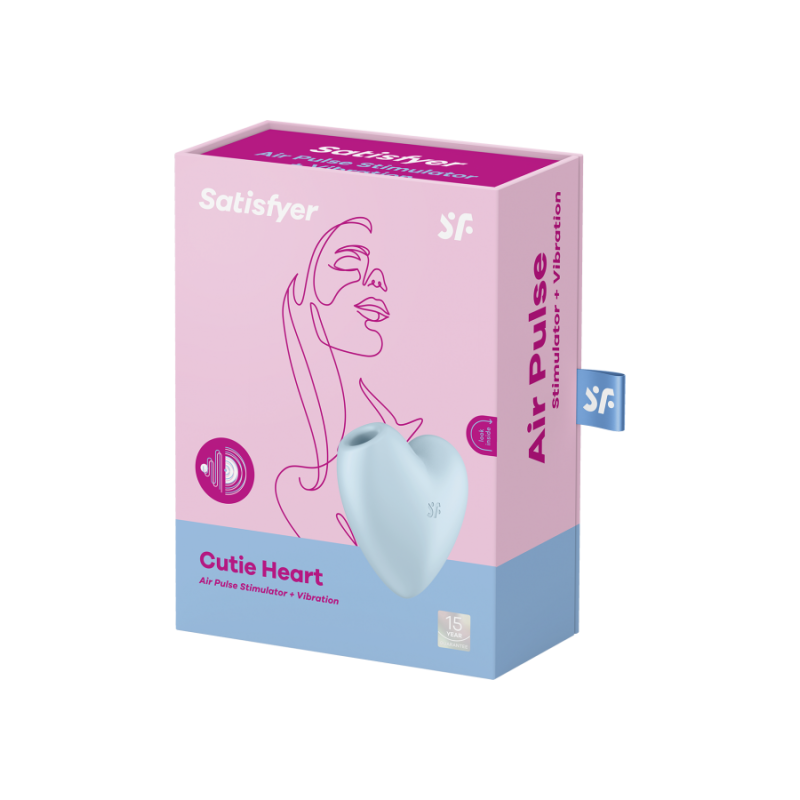 Вакуумный стимулятор с вибрацией Satisfyer Cutie Heart