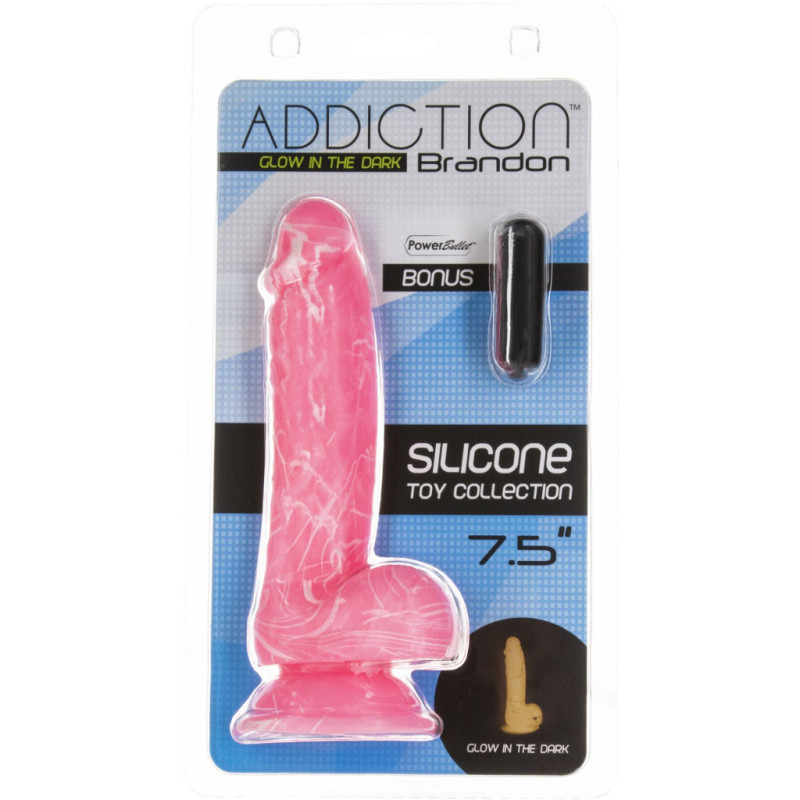 Фалоімітатор, що світиться в темряві ADDICTION