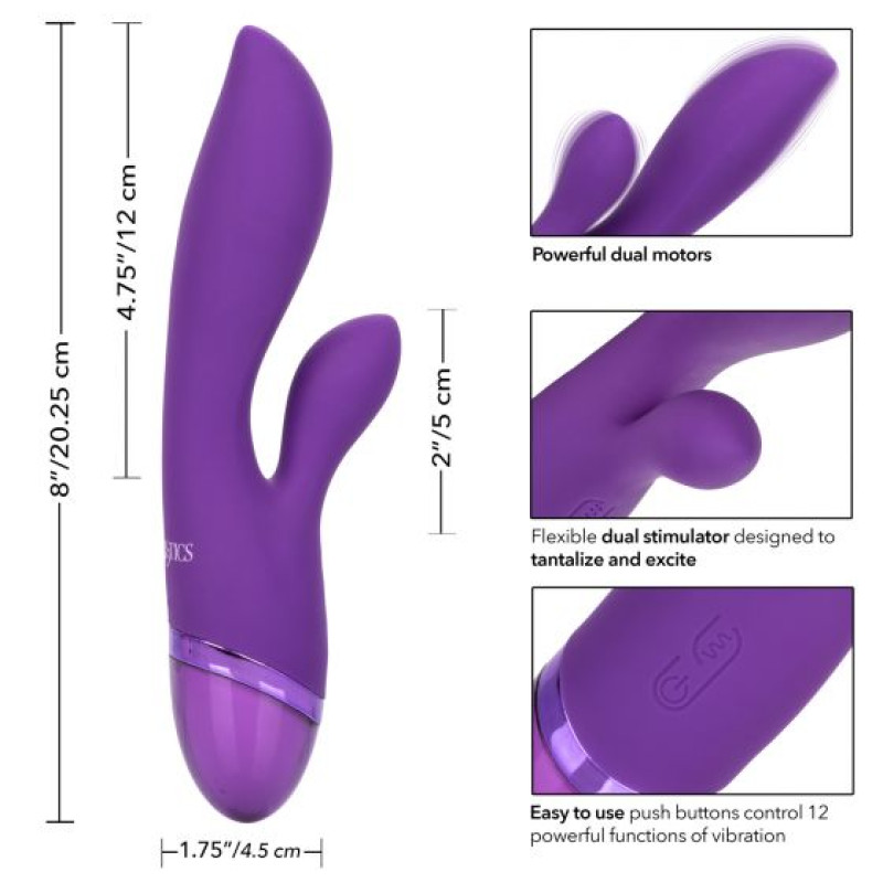 Вібратор кролик CalExotics Aura Dual Lover