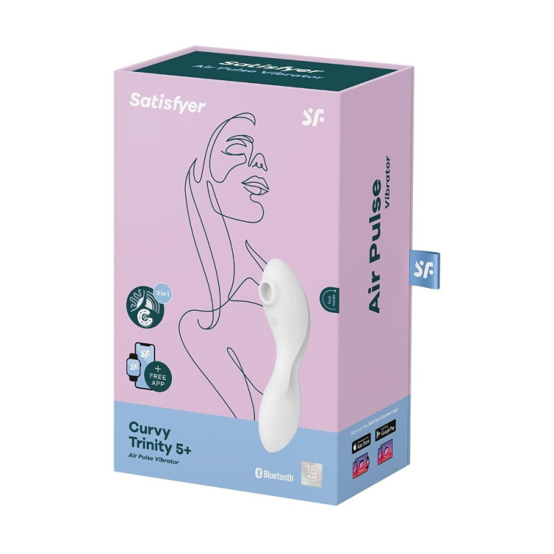 Вакуумний смарт-стимулятор з вібрацією Satisfyer Curvy Trinity 5