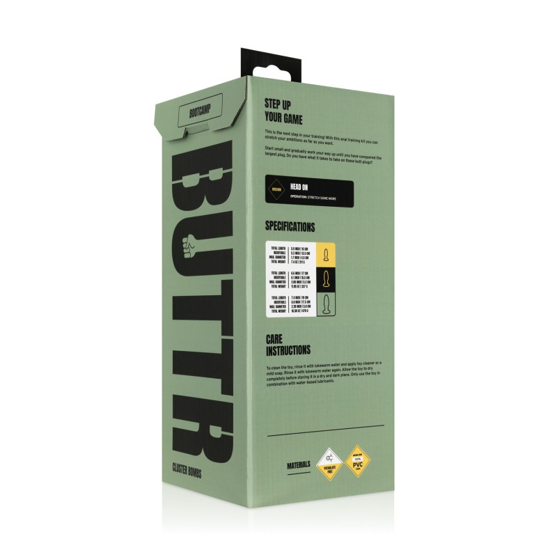 Набір анальних пробок для фістингу BUTTR Cluster Bombs Anal Training Set Набір анальних пробок для фістингу BUTTR Cluster Bombs Anal Training Set