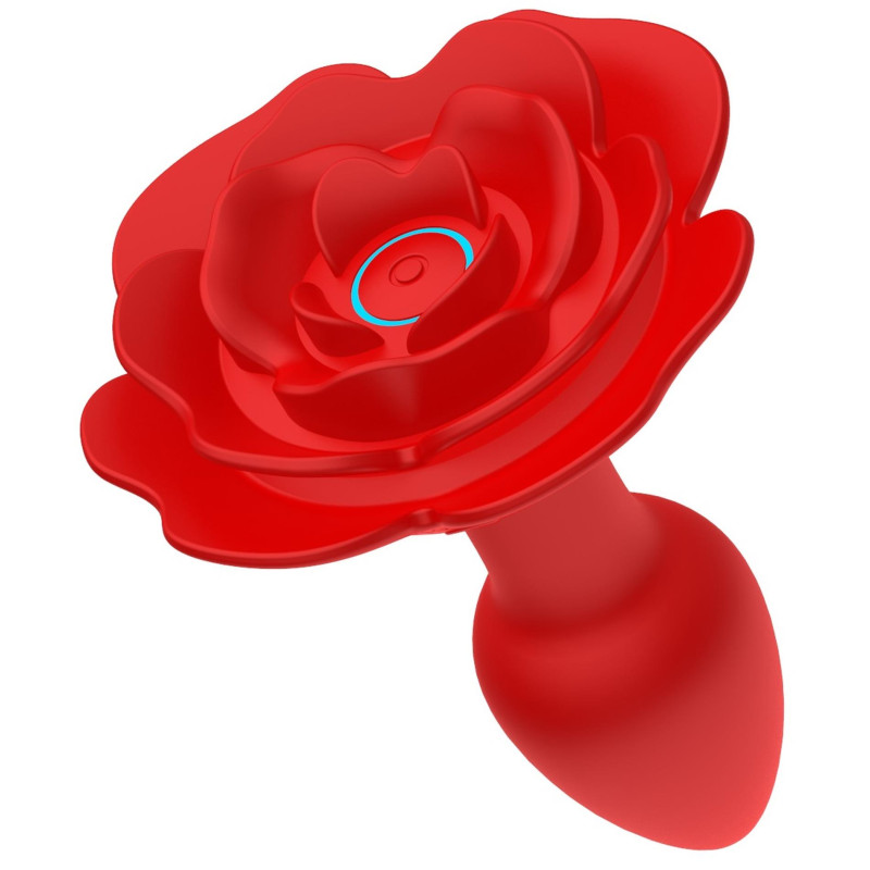 Анальна пробка троянда з вірацією - Rose Rotating Anal Plug Анальна пробка троянда з вірацією - Rose Rotating Anal Plug