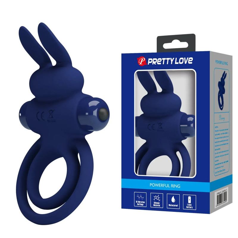 Эрекционное кольцо с двойной фиксацией Pretty Love Vibrant Penis Ring III