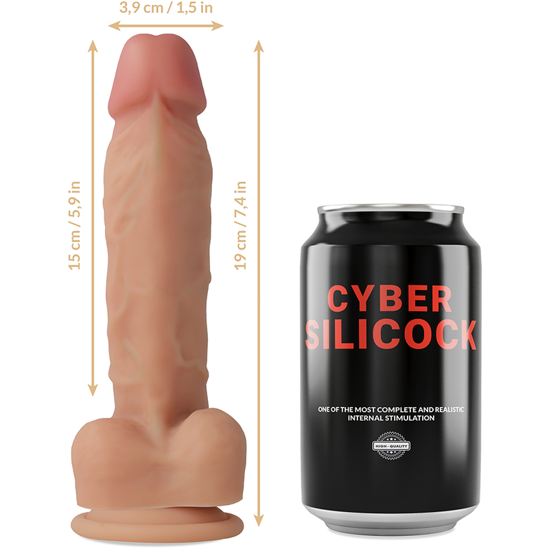 Реалистичный фаллоимитатор Cyber Silicock