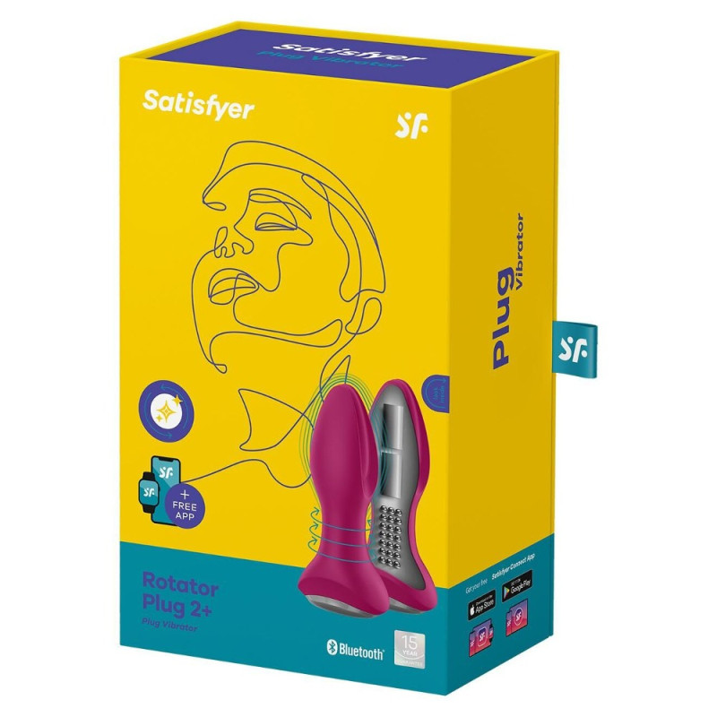 Анальна пробка з масажними кульками Satisfyer Rotator Plug 2+