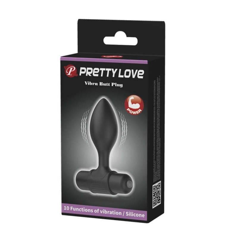 Маленькая анальная пробка с вибрацией Butt Plug Pretty Love