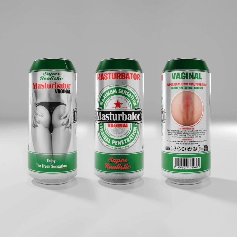 Мастурбатор – банка пива Alive Heineken Vagina II