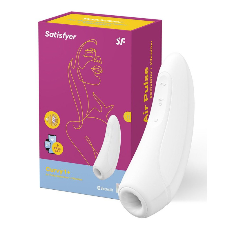 Вакуумний смарт-стимулятор з вібрацією Satisfyer Curvy 1+