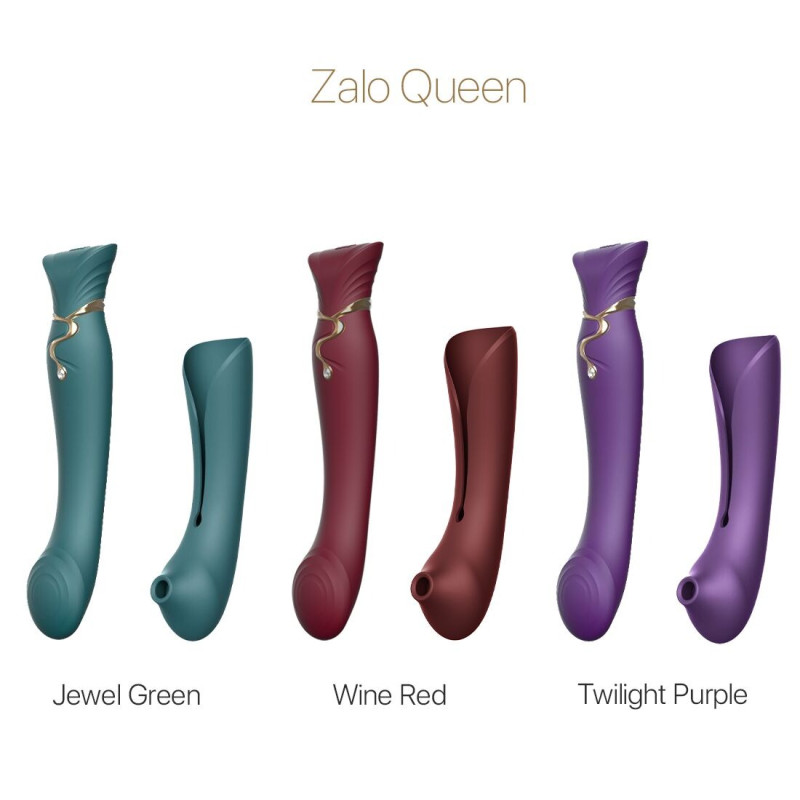 Смарт-вібратор 3в1 з підігрівом Zalo Queen