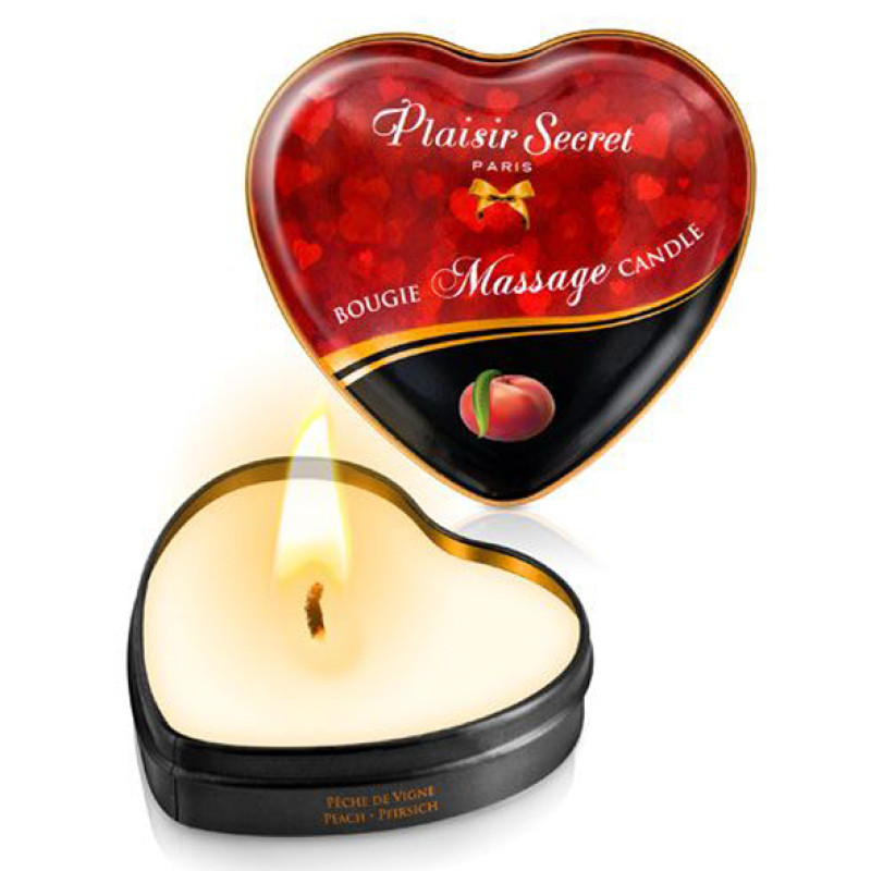 Массажные свечки сердечко Plaisirs Secrets