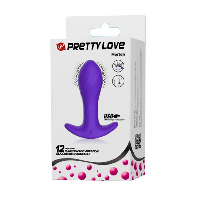 Анальна пробка з вібрацією PrettyLove Morton