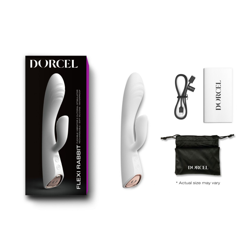 Вибратор кролик с подогревом Dorcel FLEXI RABBIT