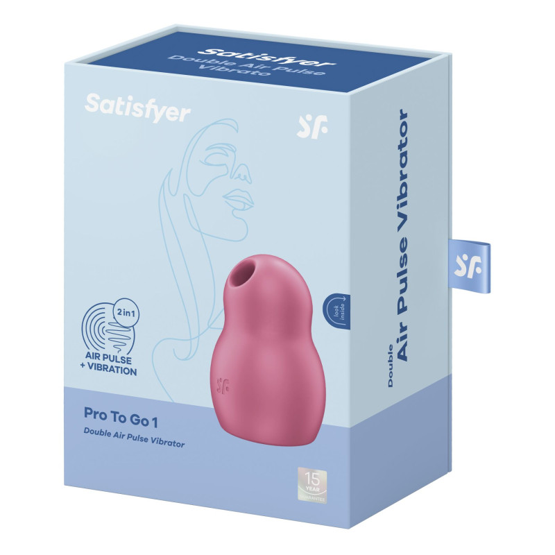 Вакуумний стимулятор з вібрацією Satisfyer Pro To Go 1