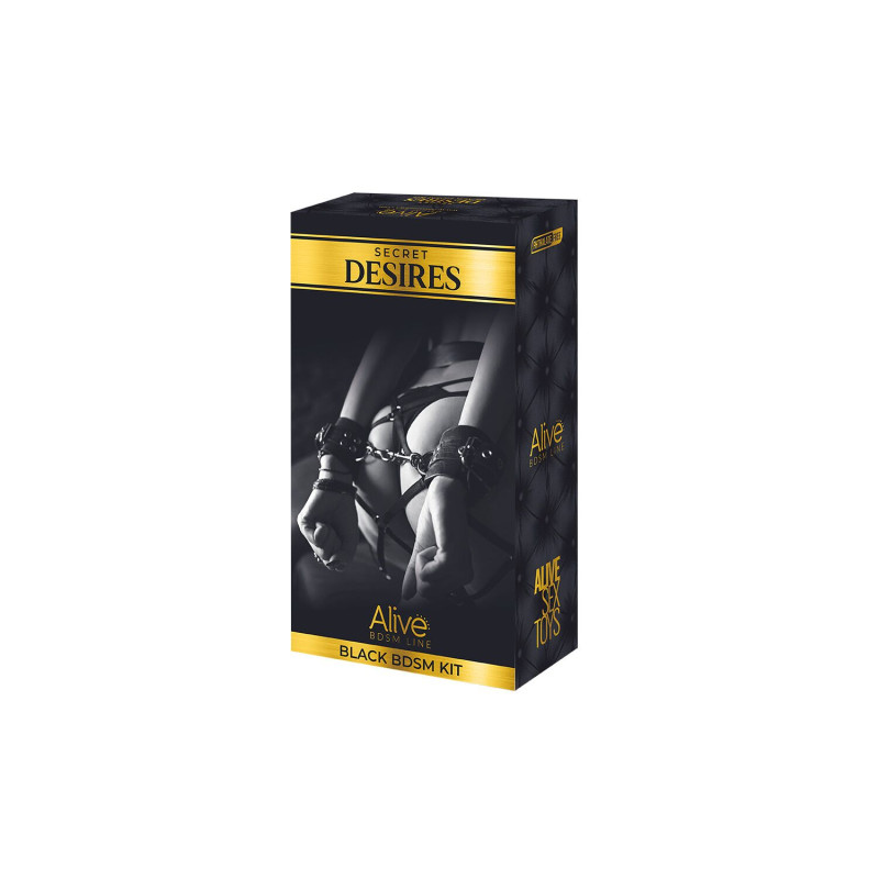 Набор БДСМ Alive Secret Desires Black BDSM Kit (8 предметов)
