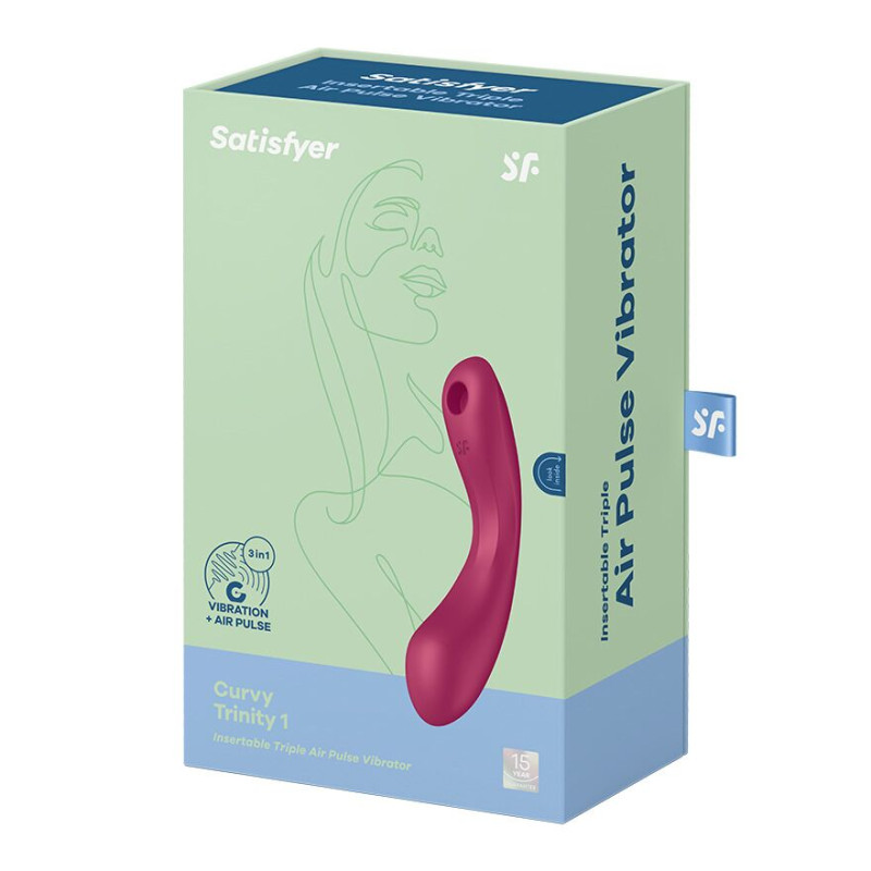 Вакуумный стимулятор с вибрацией Satisfyer Curvy Trinity 1