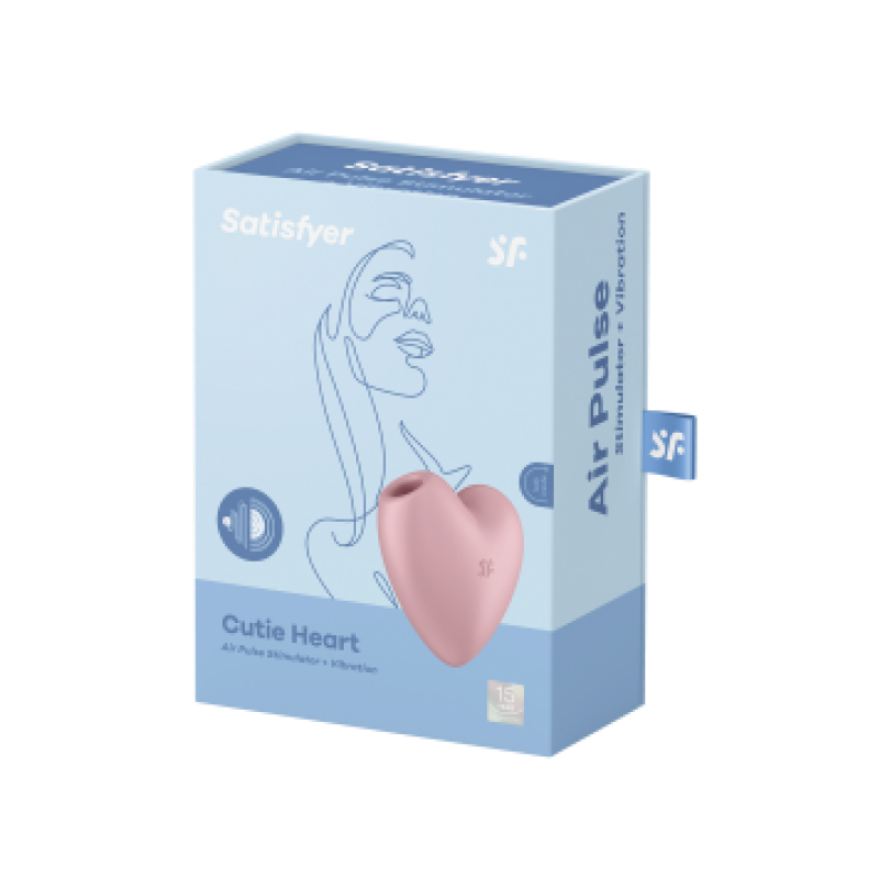 Вакуумный стимулятор с вибрацией Satisfyer Cutie Heart