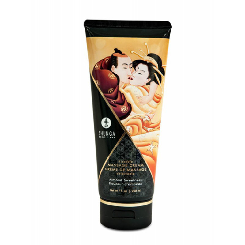 Їстівний масажний крем Shunga Kissable Massage Cream мигдаль