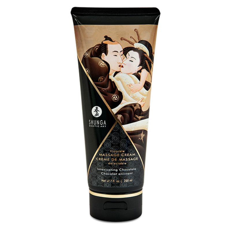 Їстівний масажний крем Shunga Kissable Massage Cream шоколад