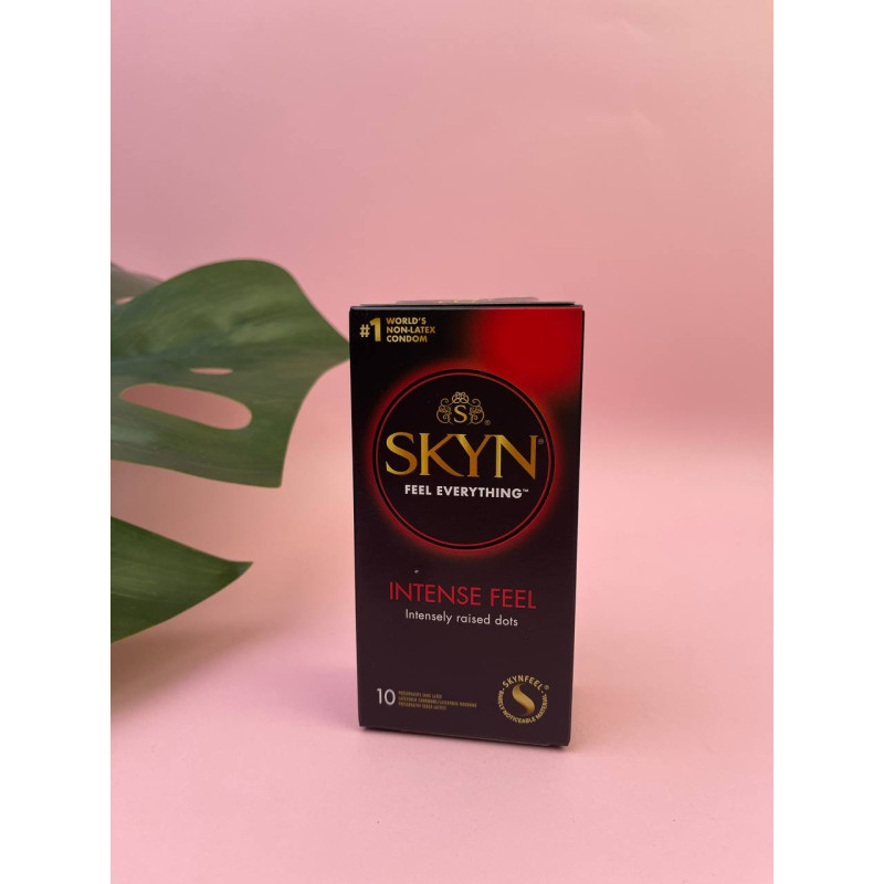 Безлатексні презервативи SKYN Intense з крапками