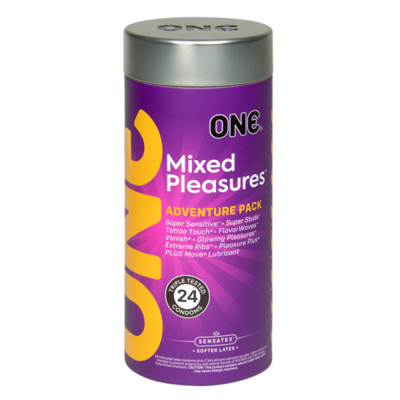 Набір презервативів ONE MIXED PLEASURES 24 шт