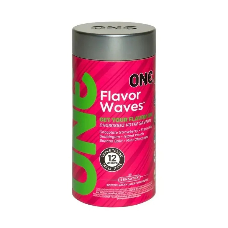 Набор презервативов One Flavor Waves ароматизированные 12 шт.