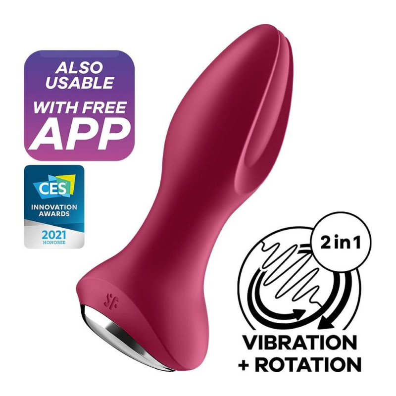 Анальная пробка с массажными шариками Satisfyer Rotator Plug 2+