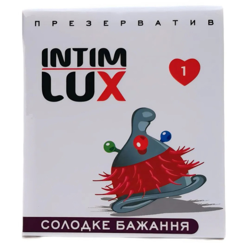 Презерватив з вусиками та кульками Intim Lux Солодке бажання Презерватив з вусиками та кульками Intim Lux Солодке бажання